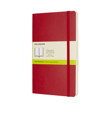 モレスキン（MOLESKINE）　クラシックノートブック　ソフトカバー　無地　ラージサイズ　レッド