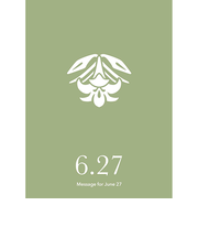 草紙堂　花結びメッセージカード　6月27日