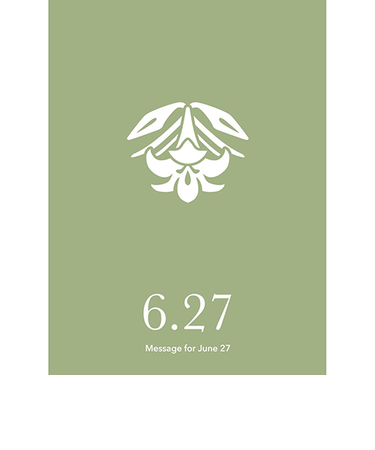 草紙堂　花結びメッセージカード　6月27日