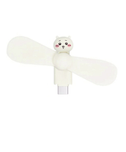 【お買い得】　グルマンディーズ　コネクタ付き　ミニクールファン（USB　Type-C）　ちいかわ