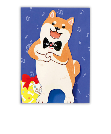 ホールマーク（Hallmark）　グリーティングカード　誕生お祝い　オルゴール　熱唱系アニマルズ　815035　オペライヌ2