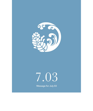 草紙堂　花結びメッセージカード　7月3日