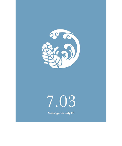 草紙堂　花結びメッセージカード　7月3日