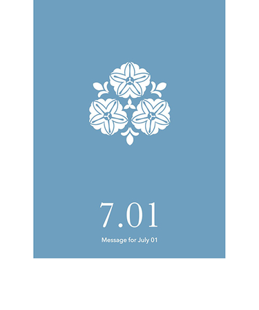 草紙堂　花結びメッセージカード　7月1日