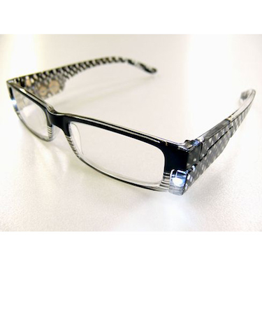 ネオビジョン　LEDライト付き　シニアグラス　黒　＋3　（一般医療機器）