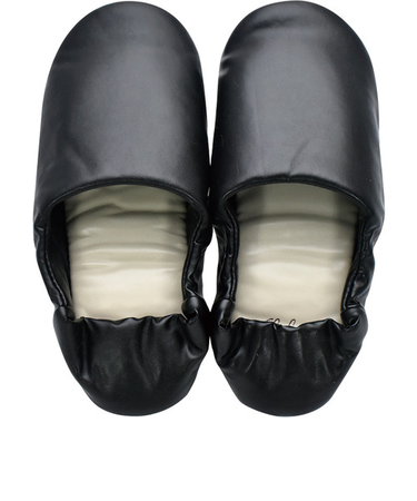 現代百貨　Labasポータブルスリッパ（ポーチ付）　M　ブラック