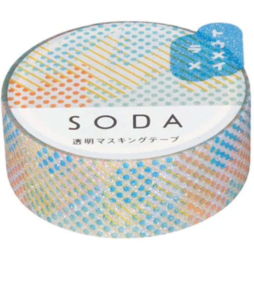 キングジム（KING　JIM）　ソーダ（SODA）　透明マスキングテープ　CMTG15－002　スプレー