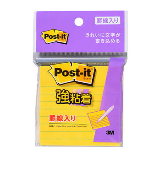 ３Ｍ　ポストイット強粘着　ノート罫線入り　６３０ＳＳ－ＹＮ