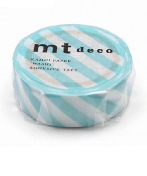 カモ井　mt　1P　MT01D373R　ストライプ／ミントブルー