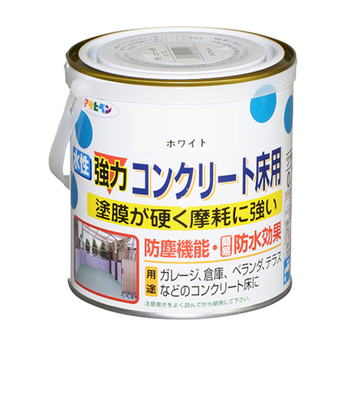 アサヒペン　水性強力コンクリート床用　0.7L　ホワイト