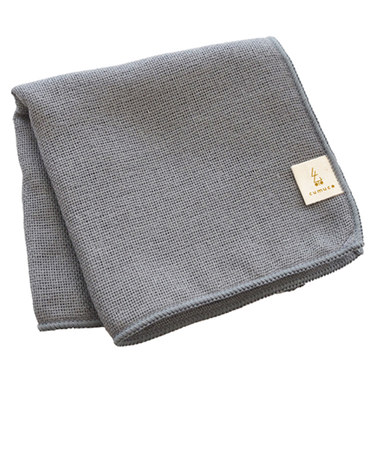 クムコ（cumuco）　和さらし6重織ガーゼハンカチ　Sサイズ　すみ