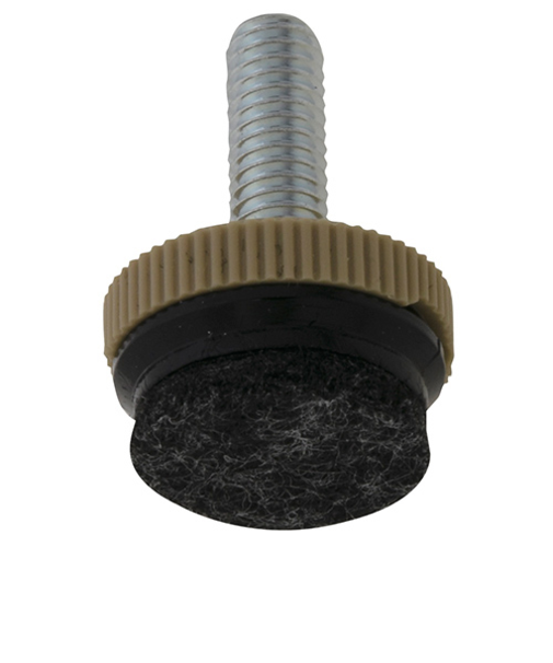 八幡ねじ（YAHATA）　フェルト付アジャスター　M6　20パイ　ベージュ