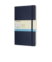 モレスキン（MOLESKINE）　クラシックノートブック　ソフトカバー　ドット方眼　ラージサイズ　ブルー