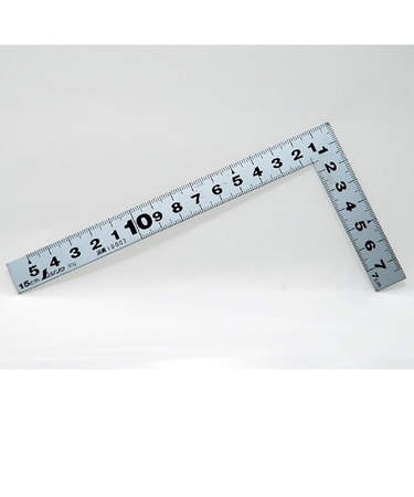 シンワ　平ぴた　シルバー　15cm　鉄工用