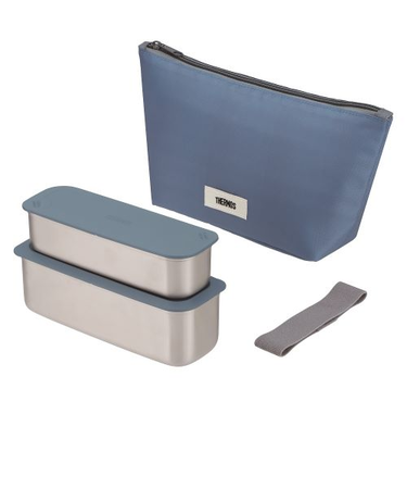 サーモス（THERMOS）　フレッシュランチボックス　DSA－605W　グレーネイビー