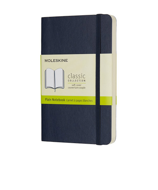 モレスキン（MOLESKINE）　クラシックノートブック　ソフトカバー　無地　ポケットサイズ　ブルー