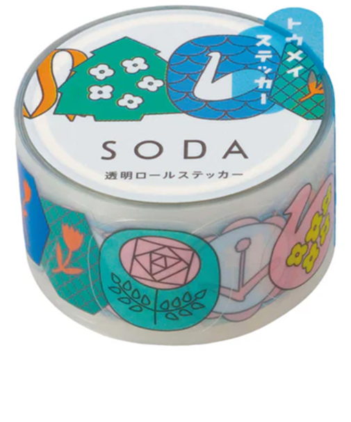 キングジム（KING　JIM）　ソーダ（SODA）　透明マスキングテープ　CMTS20－005　ピンバッジ