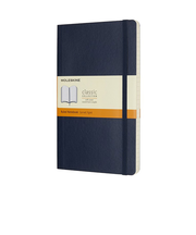 モレスキン（MOLESKINE）　クラシックノートブック　ソフトカバー　横罫　ラージサイズ　ブルー