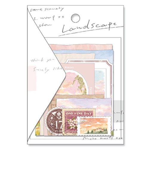 マインドウェイブ　ランドスケープステッカー　フレーク　81778　茜雲