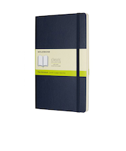 モレスキン（MOLESKINE）　クラシックノートブック　ソフトカバー　無地　ラージサイズ　ブルー