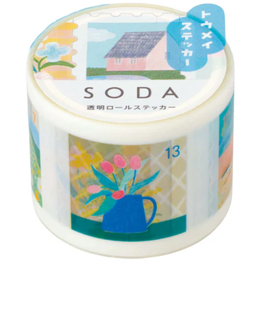 キングジム（KING　JIM）　ソーダ（SODA）　透明マスキングテープ　CMTS30－004　キッテ