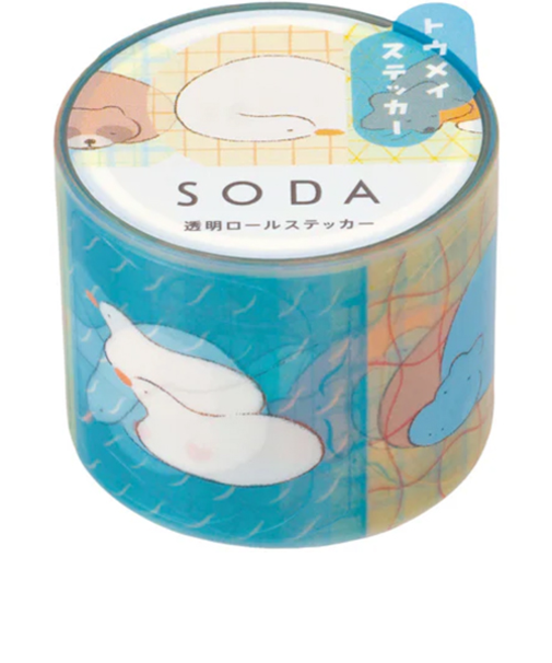 キングジム（KING　JIM）　ソーダ（SODA）　透明マスキングテープ　CMTS30－003　マッタリ