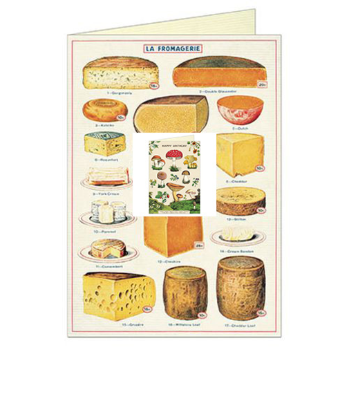 カバリーニ（CAVALLINI）　グリーティングカード　Happy　Birthday　キノコ