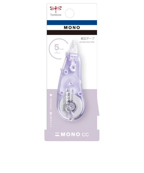 トンボ鉛筆（Tombow）　修正テープ　モノCC（MONO　CC）　CT－CC5C92　ソフトパープル