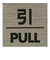 HCP　ステンレスサインプレート　引／PULL　ST－S019