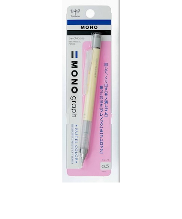 トンボ鉛筆（Tombow）　シャープペンシル　モノグラフ　0.5mm　クリームイエロー　DPA－136B
