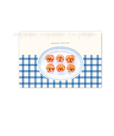 フロンティア　クリエイターズサーカス　メゾン・テリア　フラットポーチ　フレンチ犬