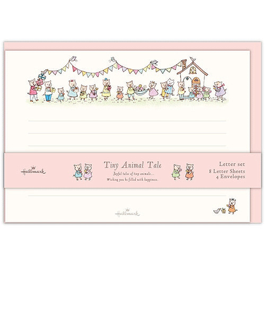 ホールマーク（Hallmark）　レターセット　819231　タイニーぶたとプレゼントⅡ