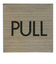 HCP　ステンレスサインプレート　PULL　S‐009