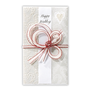 ホールマーク（Hallmark）　祝儀袋　御結婚御祝　多当　寿　820244　エンボスハート白3