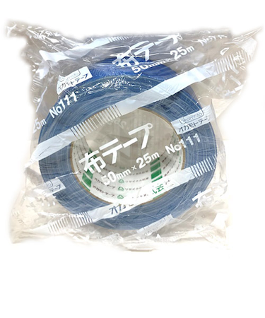 オカモト　布粘着テープ　No.111カラー　青