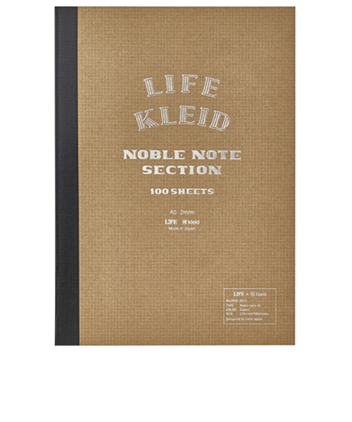 クレイド（kleid）　LIFE×Kleid　ノーブルノート　A5　8965　キャメル