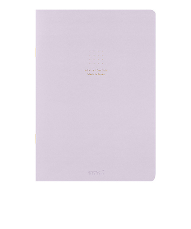 ミドリ（MIDORI）　ノートA5　カラー　ドット方眼　15276006　紫
