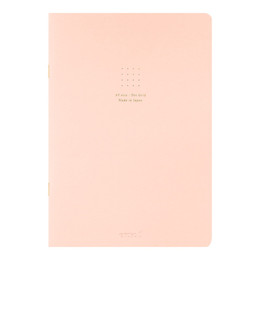 ミドリ（MIDORI）　ノートA5カラー　ドット方眼　15273006　ピンク