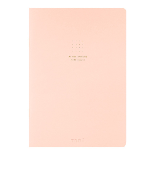ミドリ（MIDORI）　ノートA5カラー　ドット方眼　15273006　ピンク