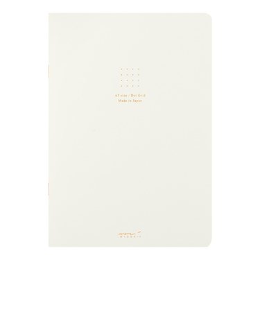 ミドリ（MIDORI）　ノートA5　カラー　ドット方眼　15272006　白