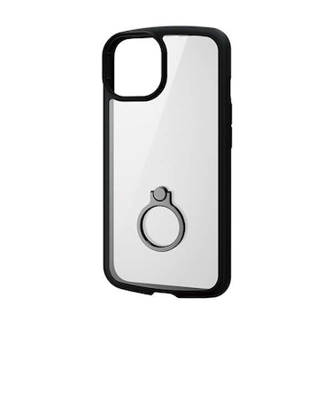 【iPhone14／13】　エレコム（ELECOM）　タフスリムライト（TOUGH　SLIM　LITE）　フレームカラー　リング付　PM-A22ATSLFCRB