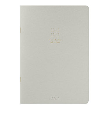 ミドリ（MIDORI）　ノートA5カラー　ドット方眼　15271006　グレー