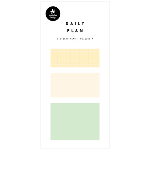 スワテリエ（suatelier）　デイリープランふせん　1965　3種×40枚入