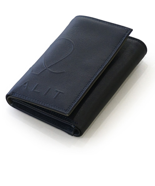 マイウォリット（mywalit）　コンベックス　ジップ付スリム三つ折　MY1386173　MIDNIGHT