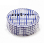 カモ井　mt　1P　MT01D396R　方眼／ブルーベリー