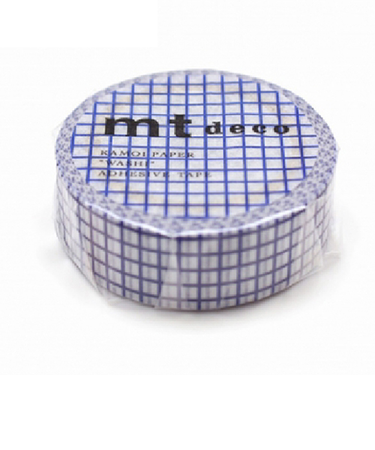 カモ井　mt　1P　MT01D396R　方眼／ブルーベリー