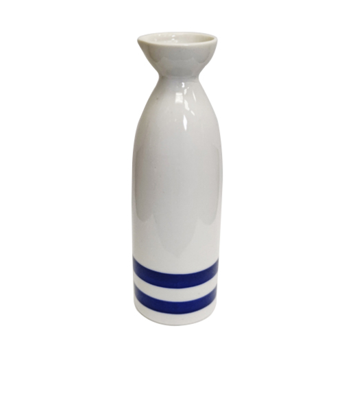 美濃焼　白二本線　徳利　055037