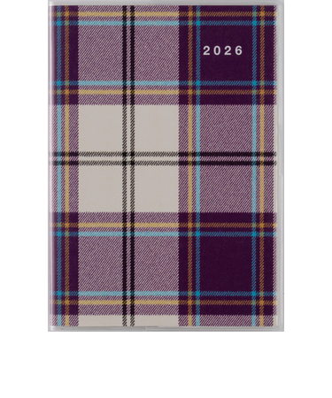 【2026年1月始まり】　高橋書店　クレールインデックス4　B6　マンスリーブロック　387　チェック　月曜始まり