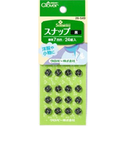 クロバー　スナップ　26－549　7mm　シルバー