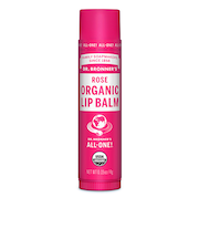 ドクターブロナー（DR.BRONNER’S）　オーガニックリップバーム　ローズ　4g